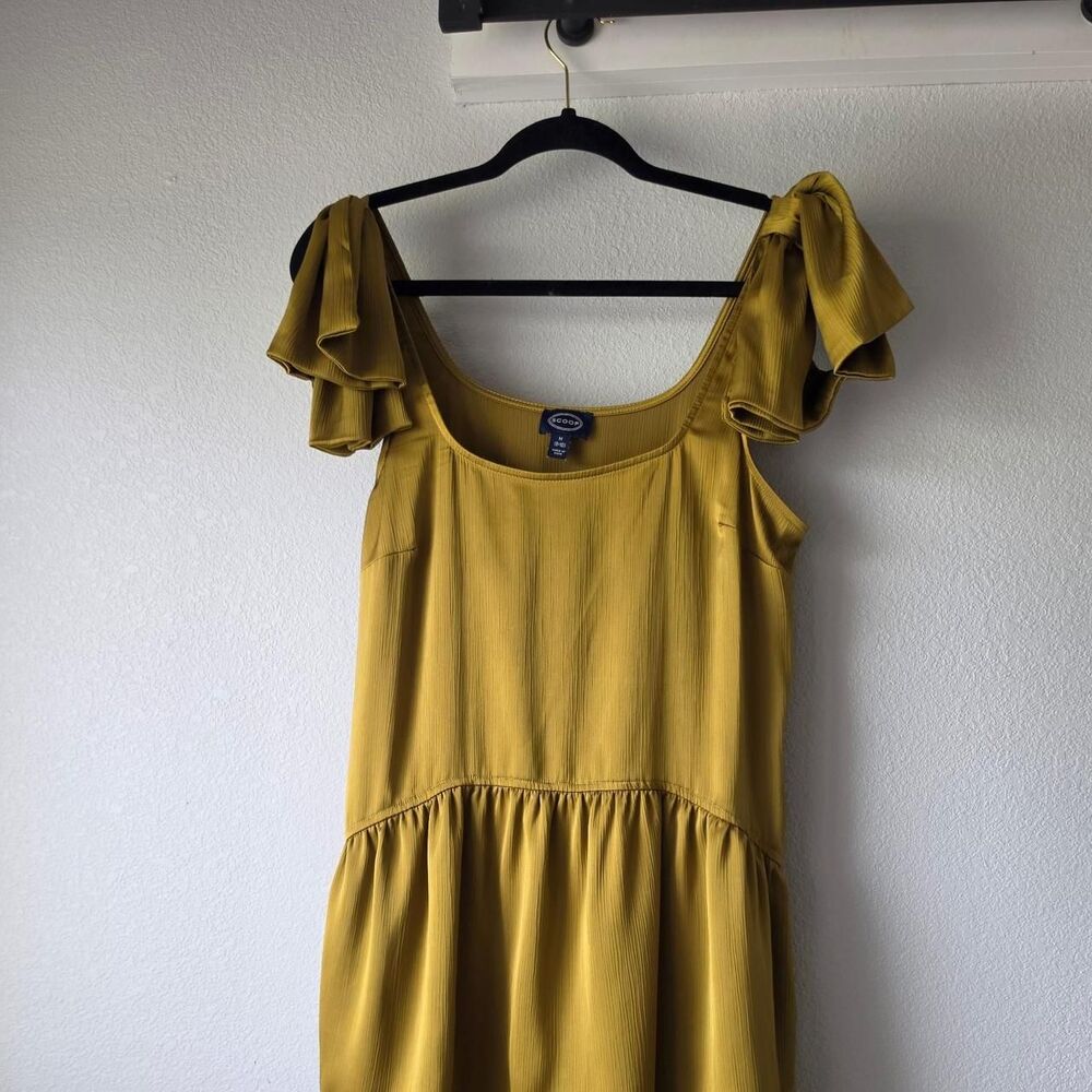 Scoop Women's Green and Yellow Dress
